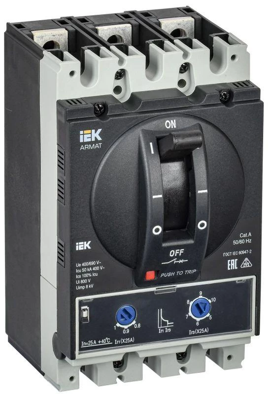 Фото IEK AR-MCCB-3A-050-0025A-ATUC