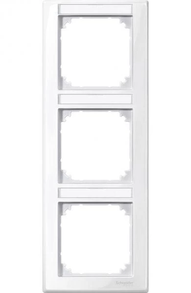 Schneider Electric Рамка 3-м Merten с полем для надписи верт. SchE MTN470319