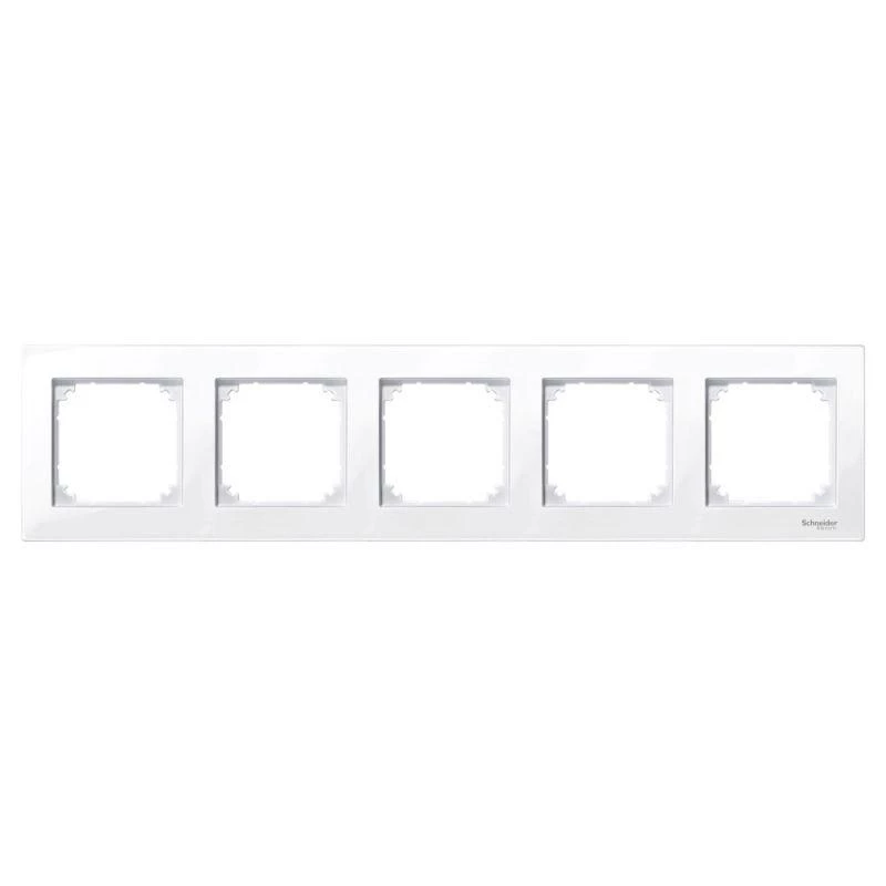 Schneider Electric Рамка 5-м Merten M-Plan акт. бел. SchE MTN515525