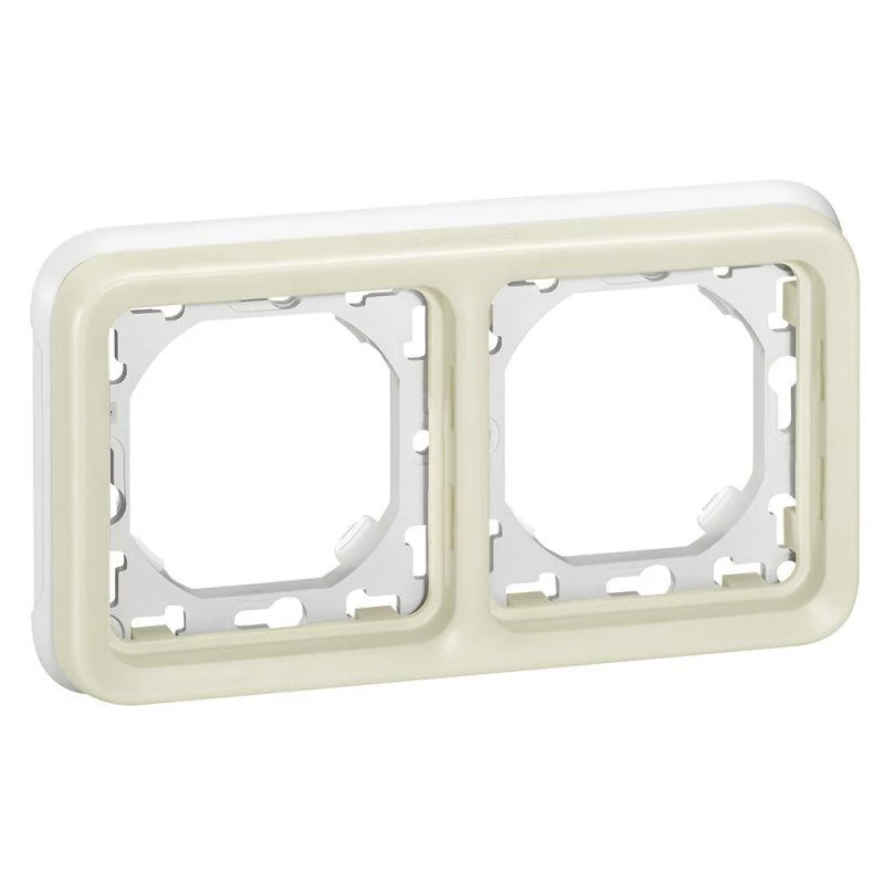 Legrand Рамка 2-м Plexo с суппортом IP55 бел. Leg 069694