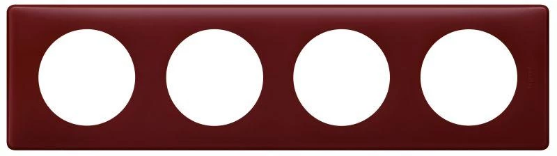 Legrand Рамка 4-м Celiane перкаль бордо Leg 066754