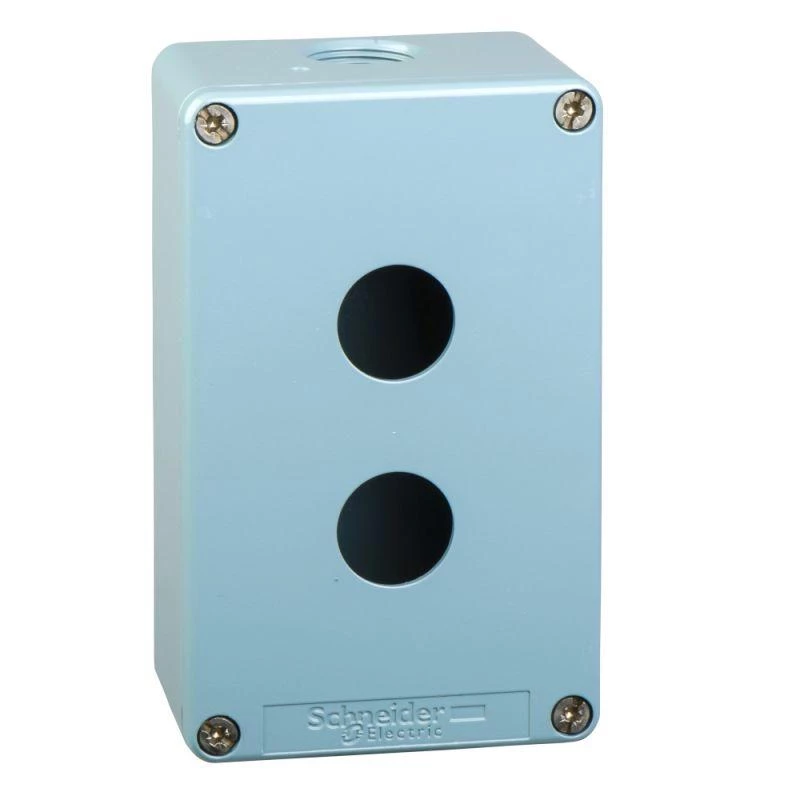 Schneider Electric Пост кнопочный метал. 2 отв. 80х130 SchE XAPM2202