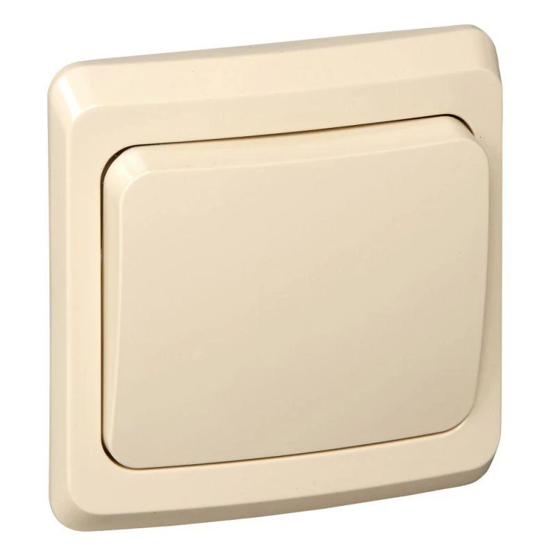 Systeme Electric Переключатель проходной 1-кл. СП Этюд 10А IP20 крем. SE BC10-004K