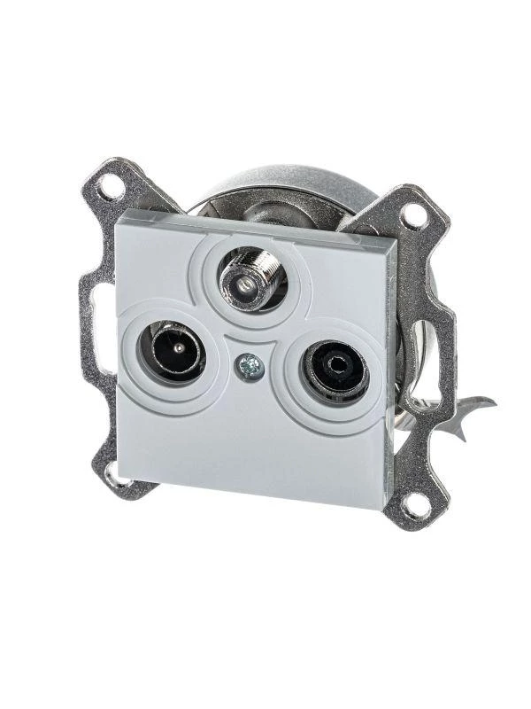ABB Розетка TV-R-SAT Levit единственная сер.  2CHH083303A6016