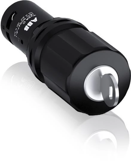 ABB Кнопка с опусканием при помощи ключа СЕ3К1-10В-11 черн.  1SFA619502R1076