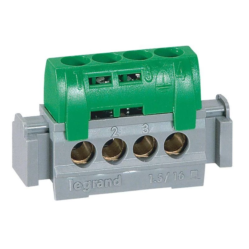 Legrand Клеммник Viking3 4х1.5-16мм зел. Leg 004830