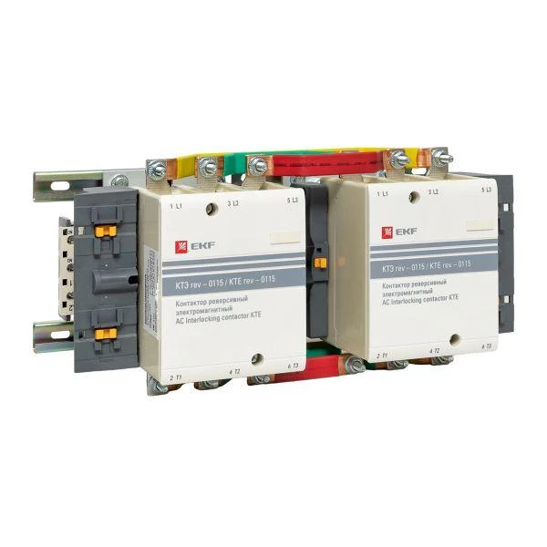 Контактор реверсивный КТЭ 115А кат. 230В AC 2НО EKF ctr-b-r-115