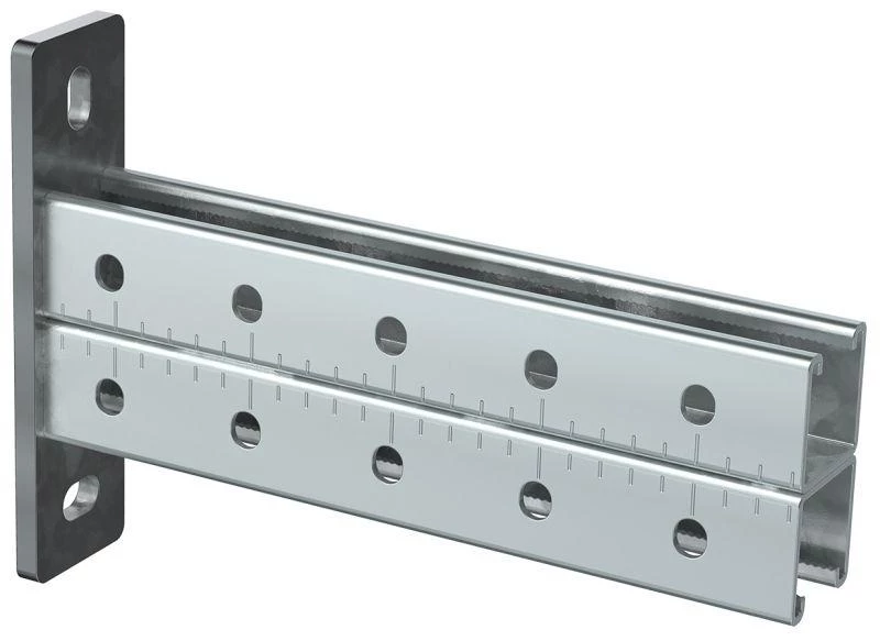 IEK Консоль STRUT двойная 41х41 осн.300 сталь HDZ гор. оцинк.  CLM50D-CSD-41-41-03-HDZ