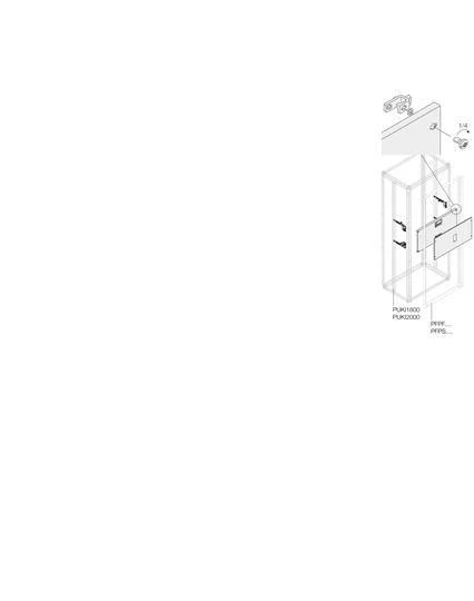 ABB Комплект верт. 4 XT2 3/4P FIX W=800мм 1STQ007924A0000