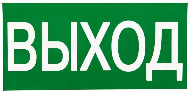 EKF Знак "ВЫХОД" 150х300мм PROxima  an-5-03