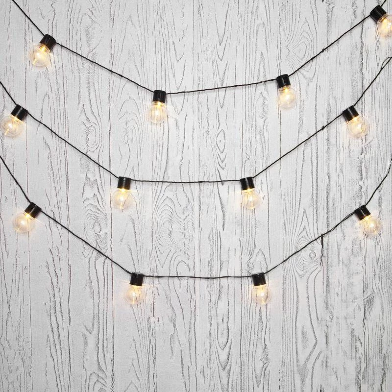 Neon-Night Гирлянда светодиодная "Лофт" 5м 20LED тепл. бел. 1.2Вт IP20 провод ПВХ черн.  303-066