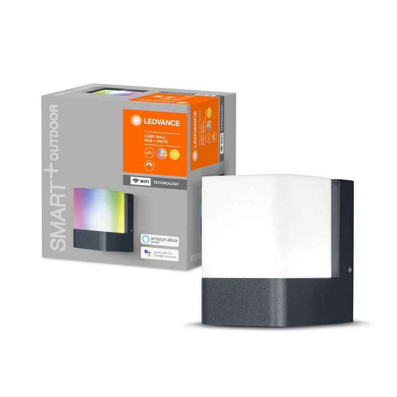 LEDVANCE Светильник светодиодный SMART OUTD WIFI CUBE WALL RGBW DG 4058075478114