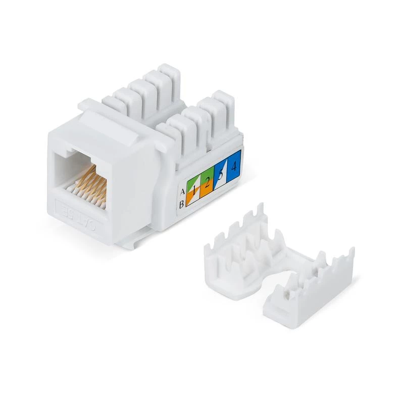 WRline Вставка Keystone Jack RJ45 кат.5E неэкранир. WR-KJ-RJ45-C5E-90 90град. заделка тип 110 бел. 505212