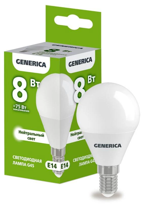 Фото GENERICA LL-G45-08-230-40-E14-G