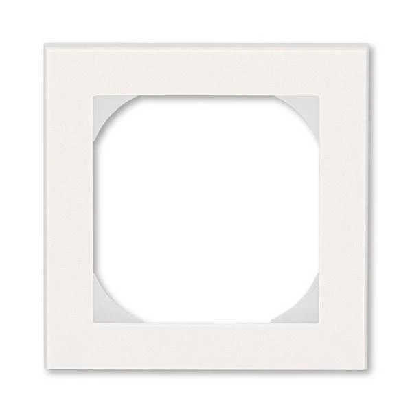 ABB Рамка 1-м Levit 55х55 для механизмов BJE жемчуж./ледяной  2CHH015510A4068