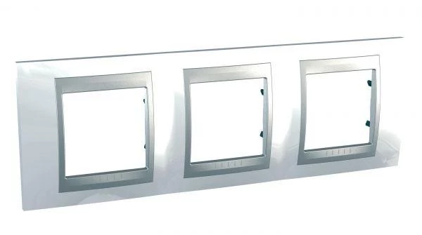 Schneider Electric Рамка 3-м Unica Top нордик/алюм. SchE MGU66.006.092