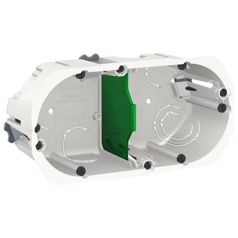 Schneider Electric Коробка 2 поста глубина 50мм д/полых стен бел. SchE IMT35925