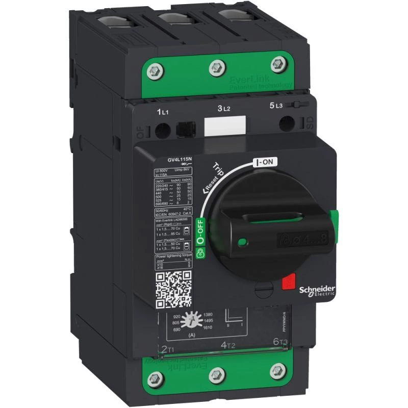 Schneider Electric Выключатель автоматический GV4L с магнитным расцепителем 50А 50кА зажим EVERLINK SchE GV4L50N