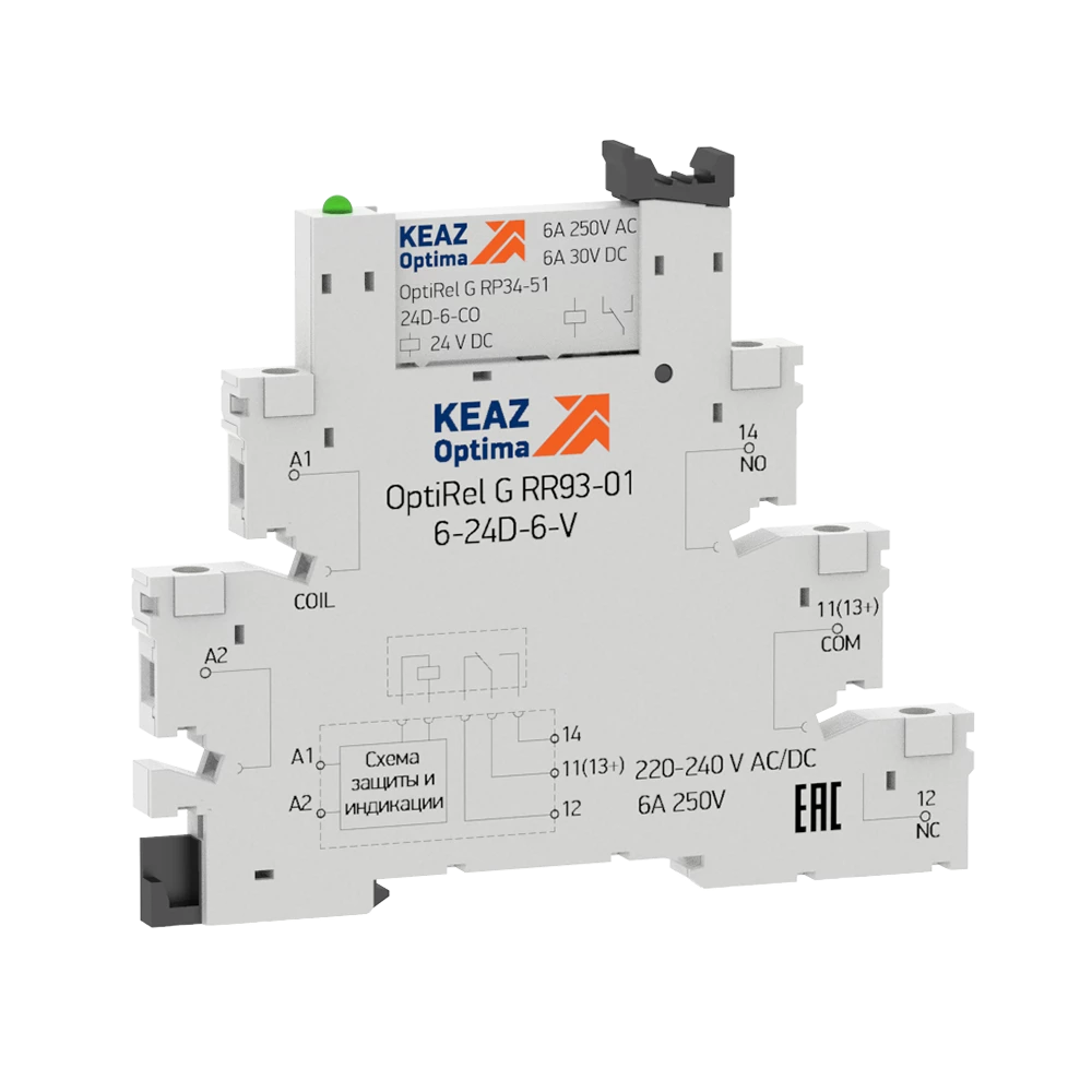 Модуль релейный OptiRel G RM38-51-24D-6-V-CO КЭАЗ 280988