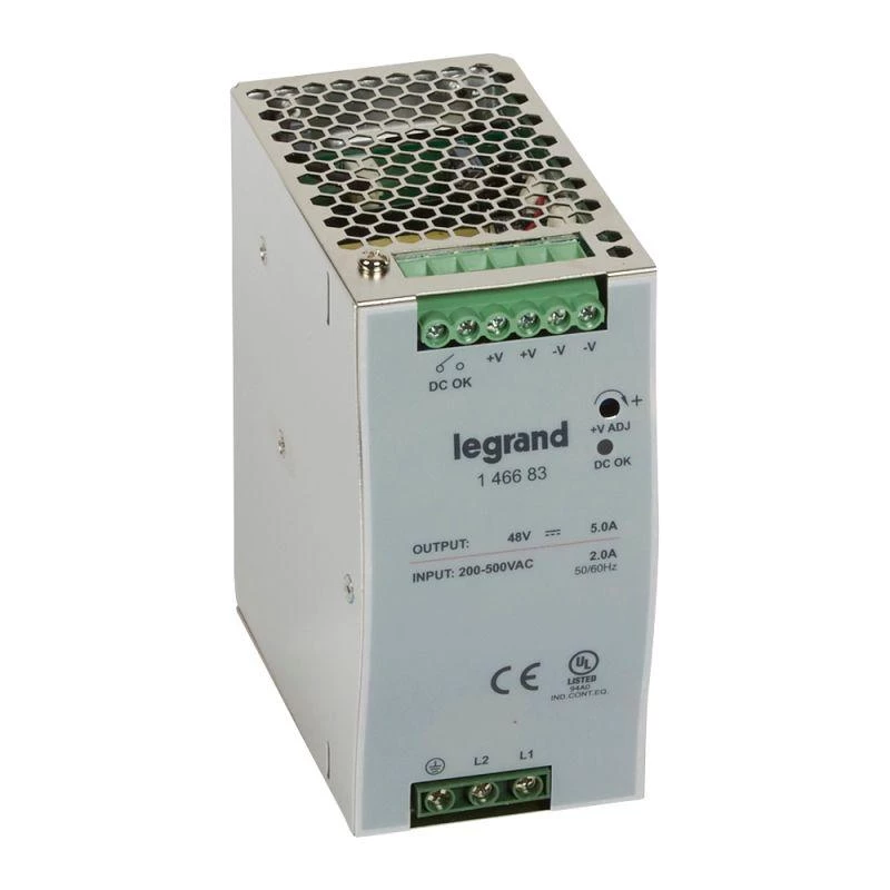 Legrand Источник питания импульсный 1/2-фазный 48В 240Вт 5А Leg 146683