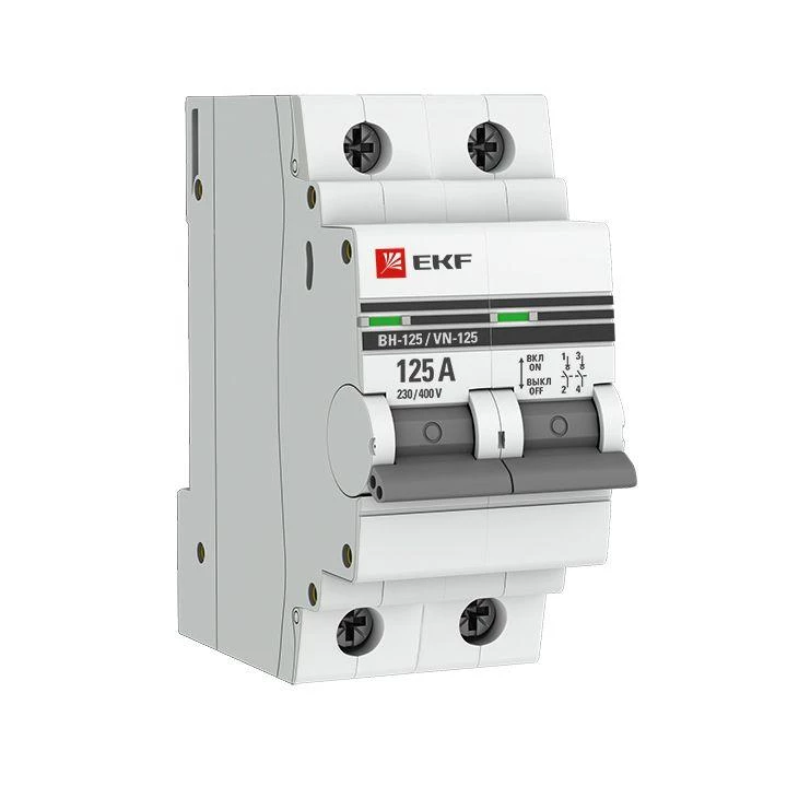 EKF Выключатель нагрузки 2п 125А ВН-125 PROxima  SL125-2-125-pro