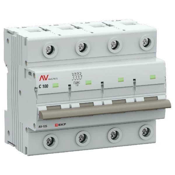 Фото EKF mcb125-4-100C-av