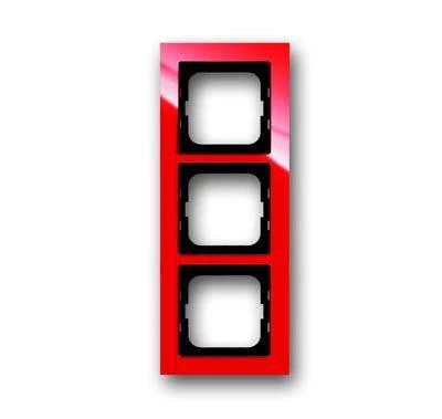 ABB Рамка 3-м Axcent красн.  2CKA001754A4342