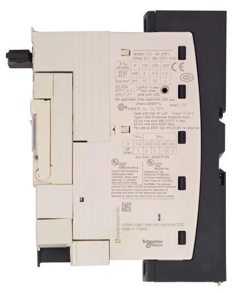 Schneider Electric Блок силовой 12А с клемм. доп. конт. SchE LUB12