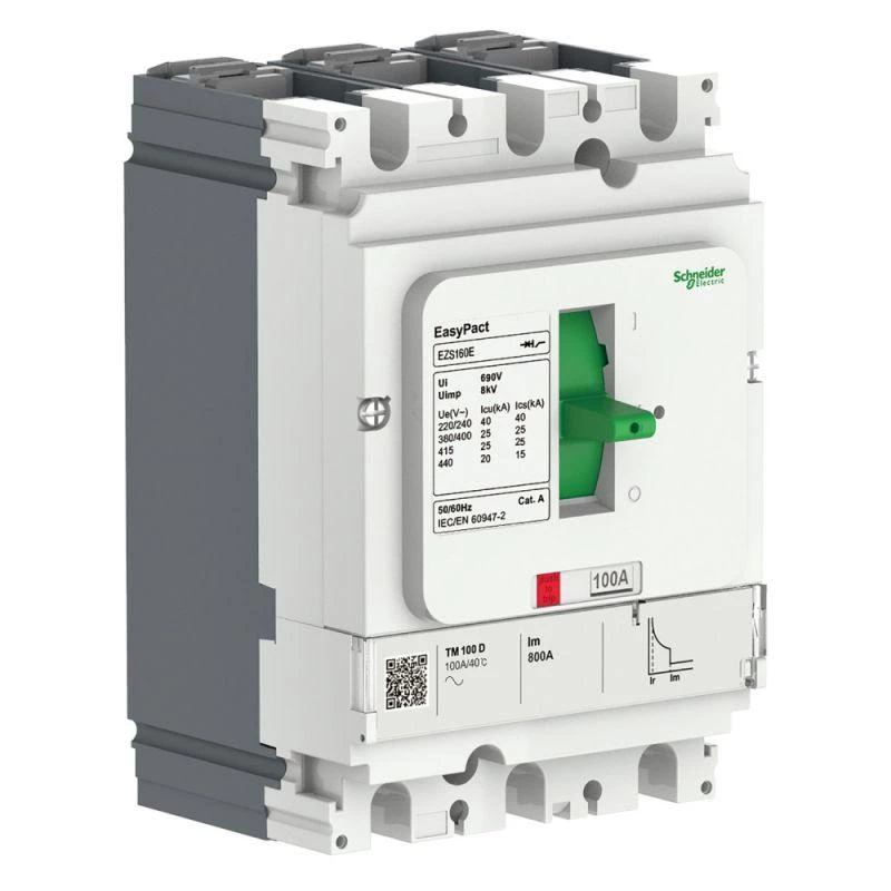 Schneider Electric Выключатель автоматический EASYPACT EZS160E TM125D 3П3Т 25кА нерегул. SchE EZS160E3125