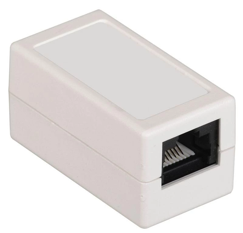 ITK Адаптер проходной RJ45-RJ45 кат.6 UTP  CS70-1C06U
