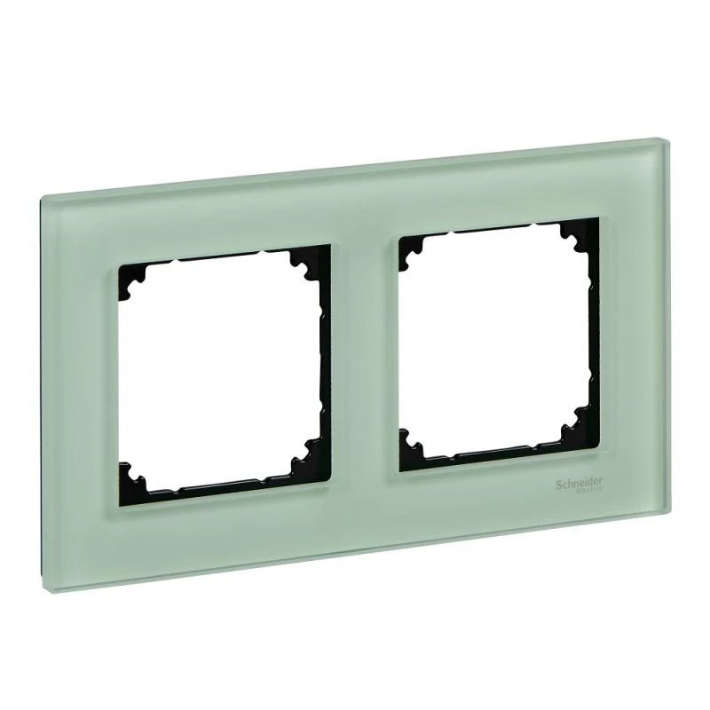 Schneider Electric Рамка 2-м Merten стеклянная изумруд SchE MTN404204
