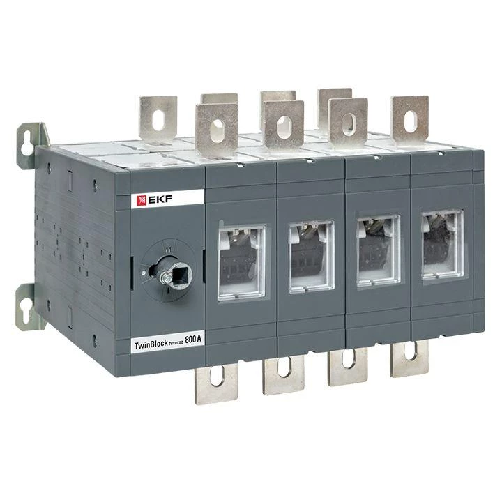 EKF Рубильник 4п 800А реверсивный без рукоятки управления TwinBlock  tb-s-800-4p-rev