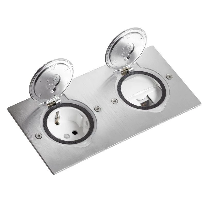 Legrand Блок встраиваемый 2х2м IP44 нерж. Leg 089702