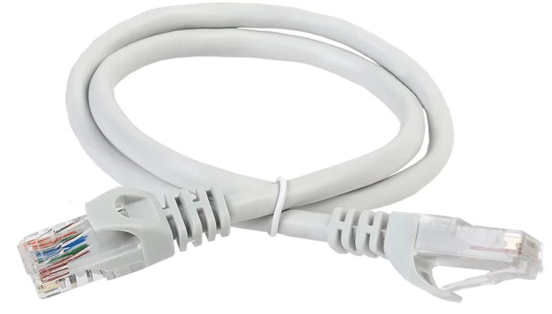 ITK Патч-корд кат.5E UTP LSZH 2м сер.  PC01-C5EUL-2M