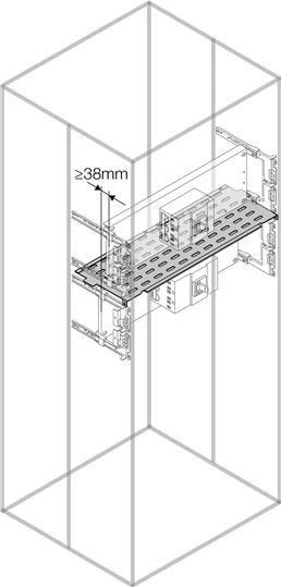 ABB Перегородка горизонт. 3A W=400мм  1STQ008691A0000