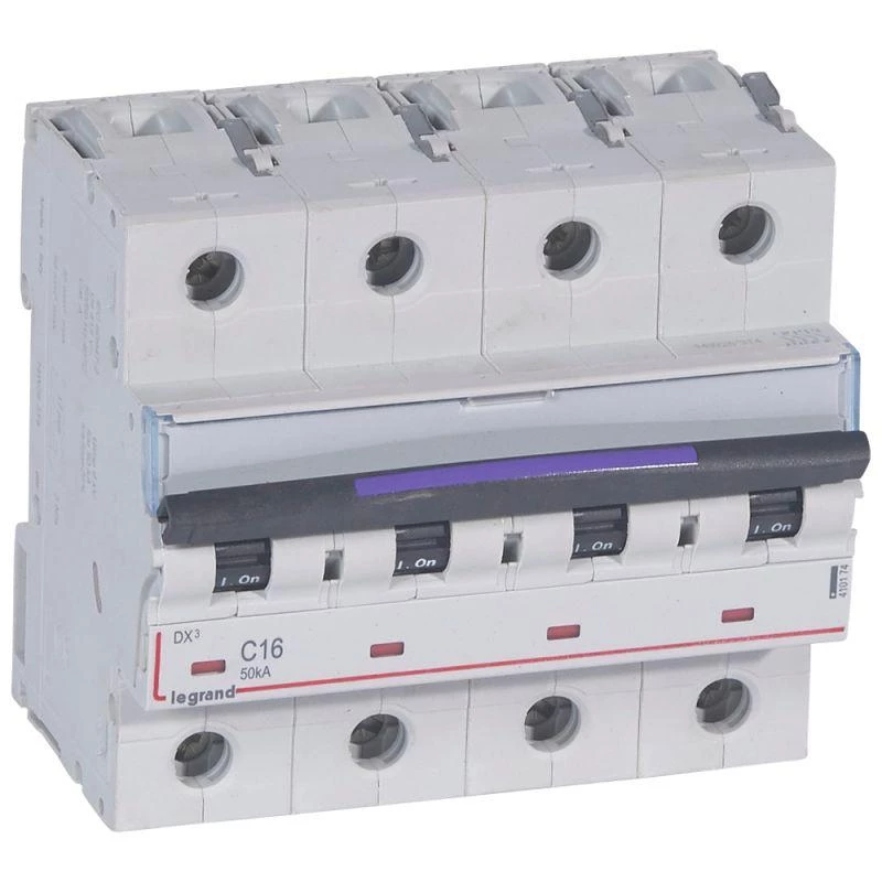 Legrand Выключатель автоматический модульный 4п C 16А 50кА DX3 Leg 410174