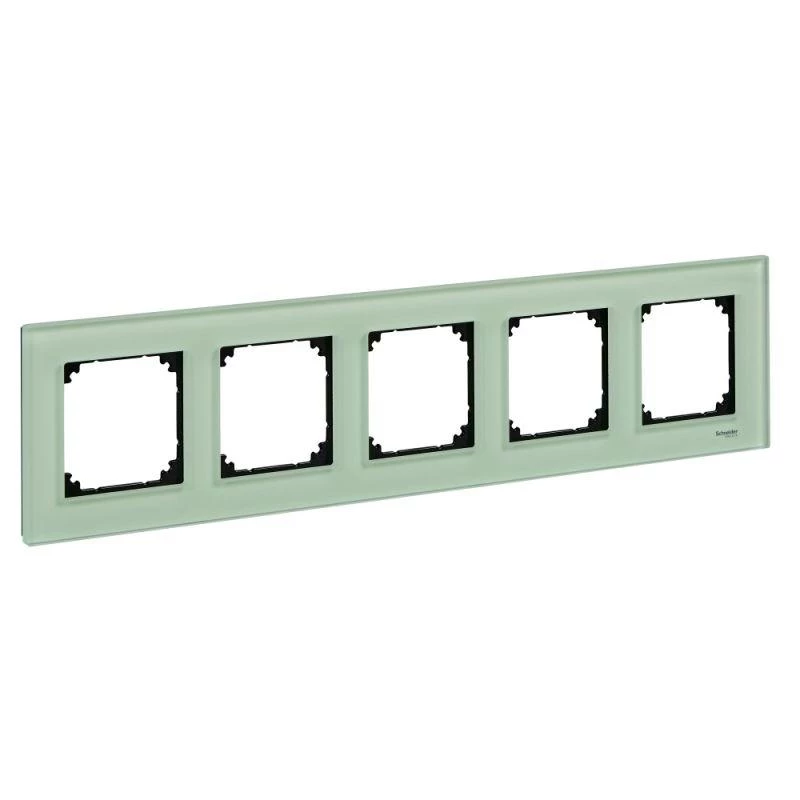Schneider Electric Рамка 5-м Merten стекло изумруд SchE MTN404504