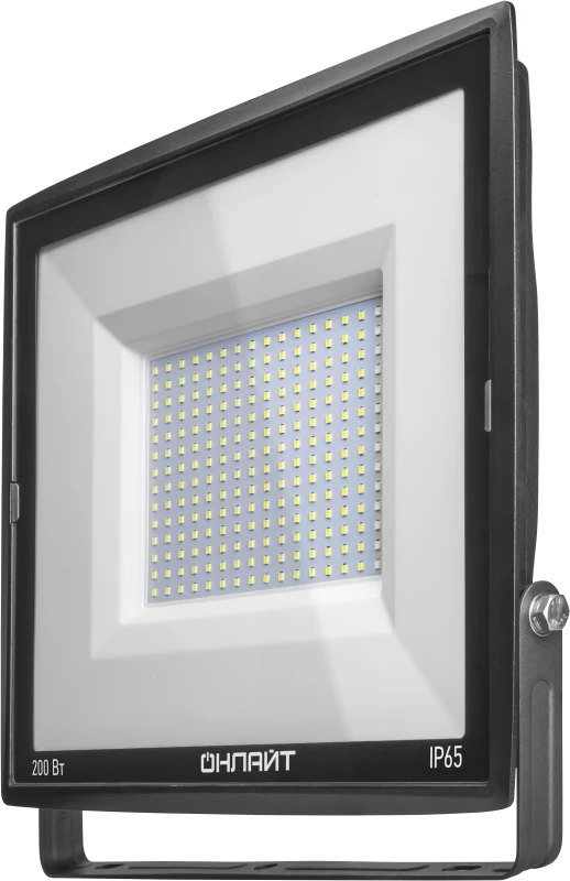 ОНЛАЙТ Прожектор светодиодный 14 345 OFL-200-6.5K-BL-IP65-LED 200Вт 6500К IP65 18000лм черн.  14345