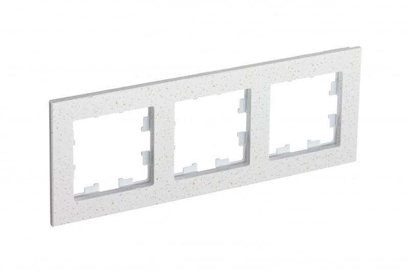 Systeme Electric Рамка 3-м AtlasDesign Nature мрамор крем роял SE ATN343103