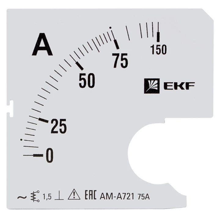 EKF Шкала сменная для A721 75/5А-1.5 PROxima  s-a721-75