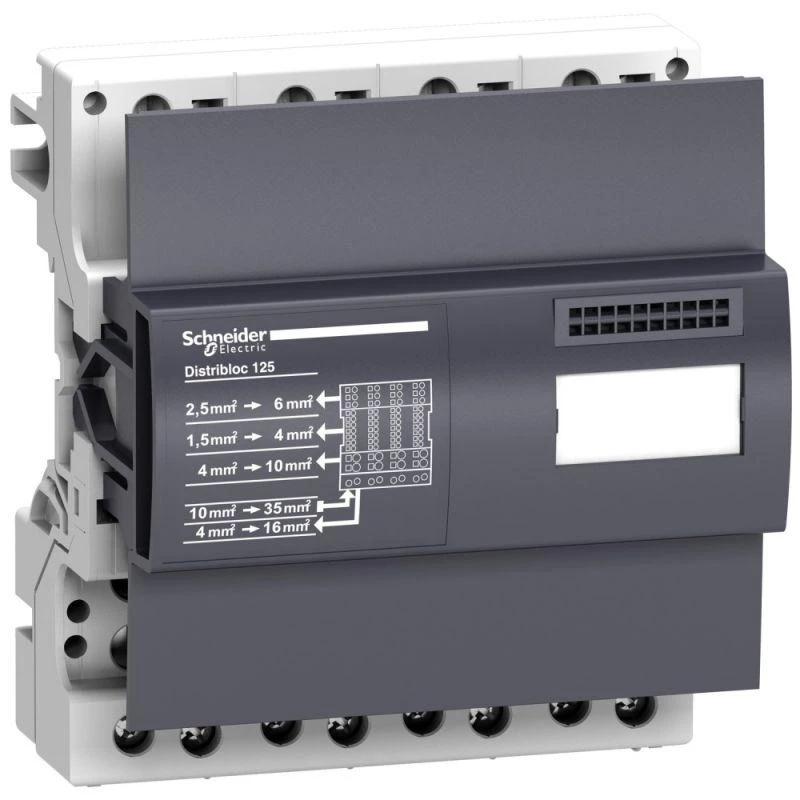 Schneider Electric Блок распределительный LINERGY DX 4P 125А 6мод. 52 отверст. SchE LVS04045