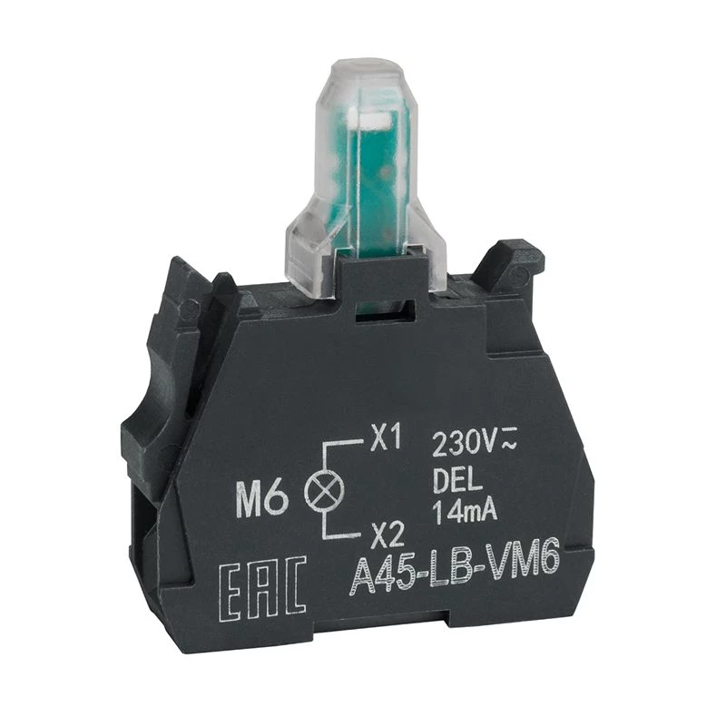 332211 Блок световой OptiSignal D22 A45-LB-VM6 син. 230-240VAC ZBVM6 КЭАЗ 