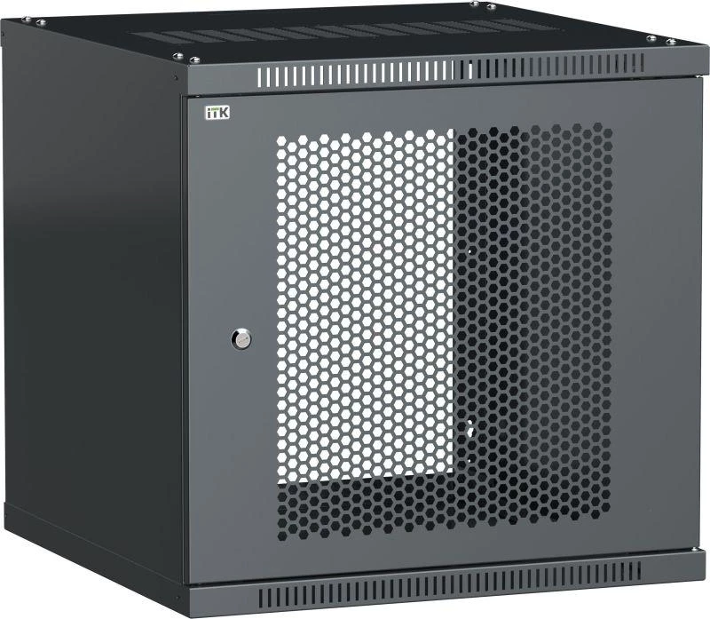 ITK Шкаф LINEA WE 15U 600х600мм дверь перфорир. сер.  LWE3-15U66-PF