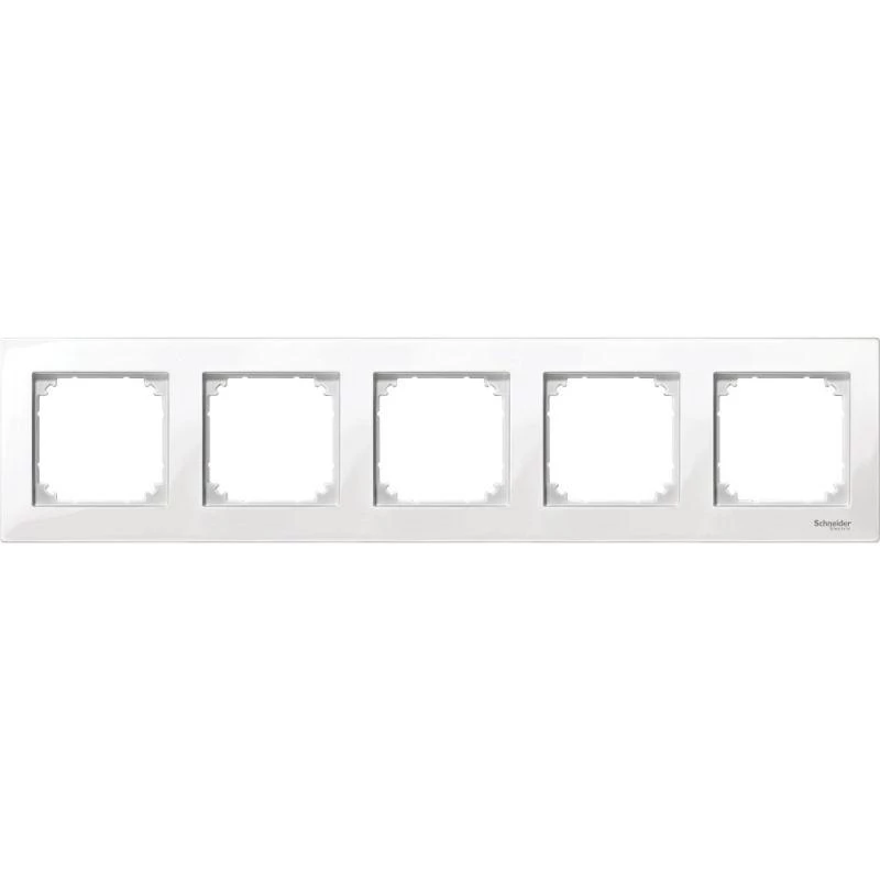 Schneider Electric Рамка 5-м Merten M-Plan бел. SchE MTN515519
