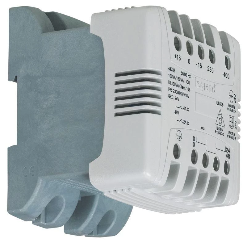 Legrand Трансформатор 1-фазн. 230-400/24-48В 100ВА Leg 044233
