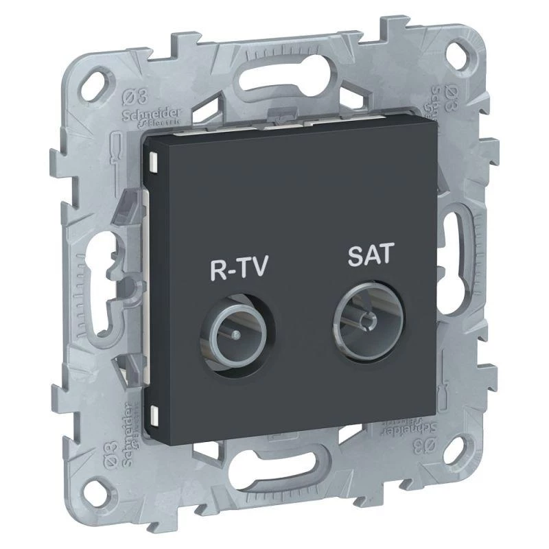 Schneider Electric Механизм розетки R-TV/SAT UNICA NEW оконечная антрацит SchE NU545554