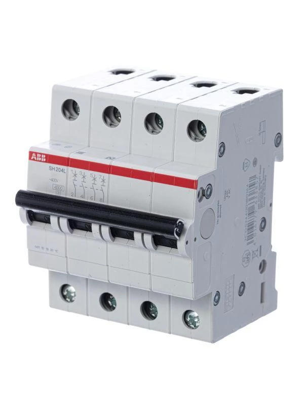 ABB Выключатель автоматический модульный 4п C 10А 4.5кА SH204L C10  2CDS244001R0104
