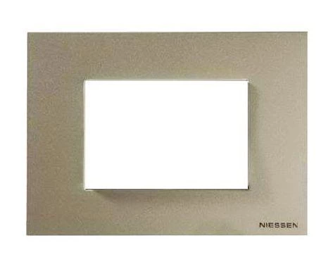 ABB Рамка 3мод. Zenit итал. станд. шампань  2CLA247300N1901