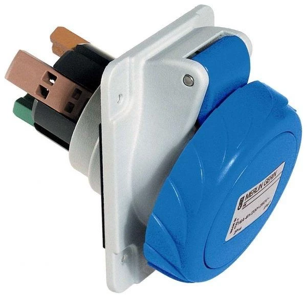 Schneider Electric Розетка СП угл. 16А 220В 2P+E быстр. соед. IP67 SchE PKY16F723