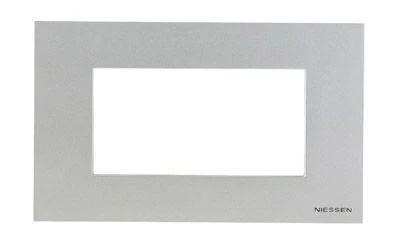 ABB Рамка 4мод. Zenit итал. станд. серебристый 2CLA247400N1301
